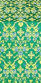 Thebroniya silk (rayon brocade) (green/gold)