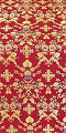 Thebroniya silk (rayon brocade) (red/gold)