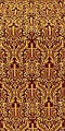 Ligouriya metallic brocade (claret/gold)