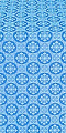 Poutivl' silk (rayon brocade) (blue/silver)