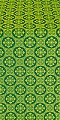 Poutivl' silk (rayon brocade) (green/gold)