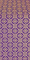 Poutivl' silk (rayon brocade) (violet/gold)