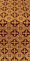 Piligrim metallic brocade (claret/gold)
