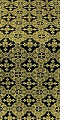 Piligrim metallic brocade (black/gold)