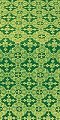 Piligrim metallic brocade (green/gold)