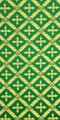 Polistavrion metallic brocade (green/gold)