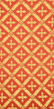 Polistavrion metallic brocade (red/gold)