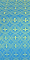St. George Cross metallic brocade (blue/gold)