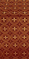 St. George Cross metallic brocade (claret/gold)