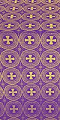 St. George Cross metallic brocade (violet/gold)