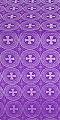 St. George Cross metallic brocade (violet/silver)