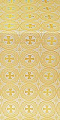 St. George Cross metallic brocade (white/gold)