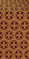 Paschal Cross metallic brocade (claret/gold)