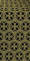 Paschal Cross metallic brocade (black/gold)