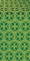 Paschal Cross silk (rayon brocade) (green/gold)