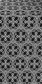 Paschal Cross silk (rayon brocade) (black/silver)