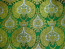 Domes metallic brocade (green/gold)