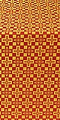Verona silk (rayon brocade) (red/gold)