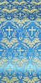 Greek Vine metallic brocade (blue/gold)