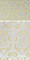 Samaria metallic brocade (white/gold)