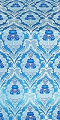 Vase metallic brocade (blue/silver)