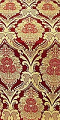 Vase metallic brocade (red/gold)