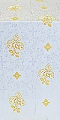 Greek Rose metallic brocade (white/gold)