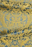Damask metallic brocade (blue/gold)