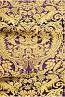Damask metallic brocade (violet/gold)