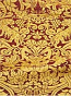 Damask metallic brocade (claret/gold)