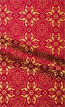 Rhodes metallic brocade (red/gold)