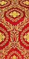 Patras metallic brocade (red/gold)