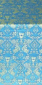 Greek Chalice metallic brocade (blue/gold)