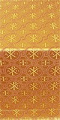 Greek Alpha-and-Omega metallic brocade (yellow/gold)
