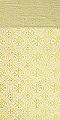 Greek Alpha-and-Omega metallic brocade (white/gold)