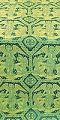 Trinity metallic brocade (green/gold)