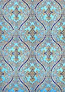 Pharos metallic brocade (blue/gold)