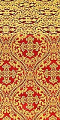 Pharos metallic brocade (red/gold)