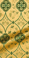 Irakli metallic brocade (green/gold)