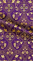 Irakli metallic brocade (violet/gold)