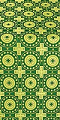 Mira Lycia metallic brocade (green/gold)
