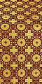 Mira Lycia silk (rayon brocade) (claret/gold)