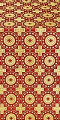 Mira Lycia silk (rayon brocade) (red/gold)