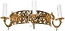 Church 3-light semi-round sconce