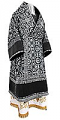 Bishop vestments - metallic brocade B (black-silver)