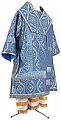 Bishop vestments - metallic brocade BG2 (blue-silver)