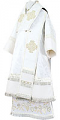 Bishop vestments - rayon brocade S3 (white-silver)