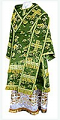 Bishop vestments - rayon Chinese brocade (green-gold)