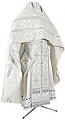 Russian Priest vestments - metallic brocade B (white-silver)