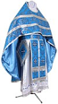 Russian Priest vestments - metallic brocade BG1 (blue-silver)